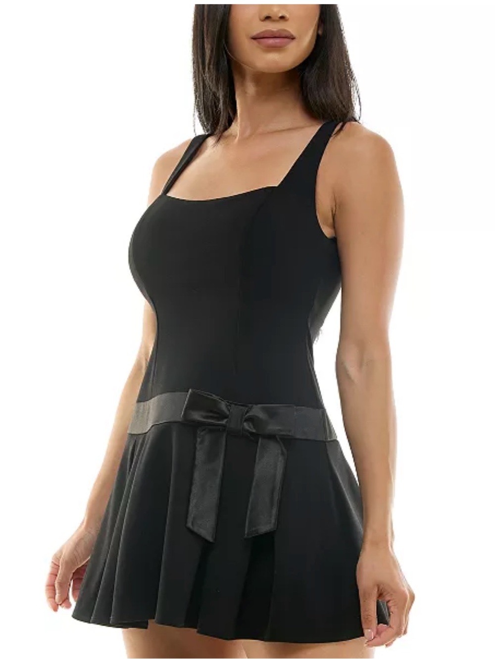 B Darlin Black Girls' Sleeveless Bow Dress. Youth size 3/4